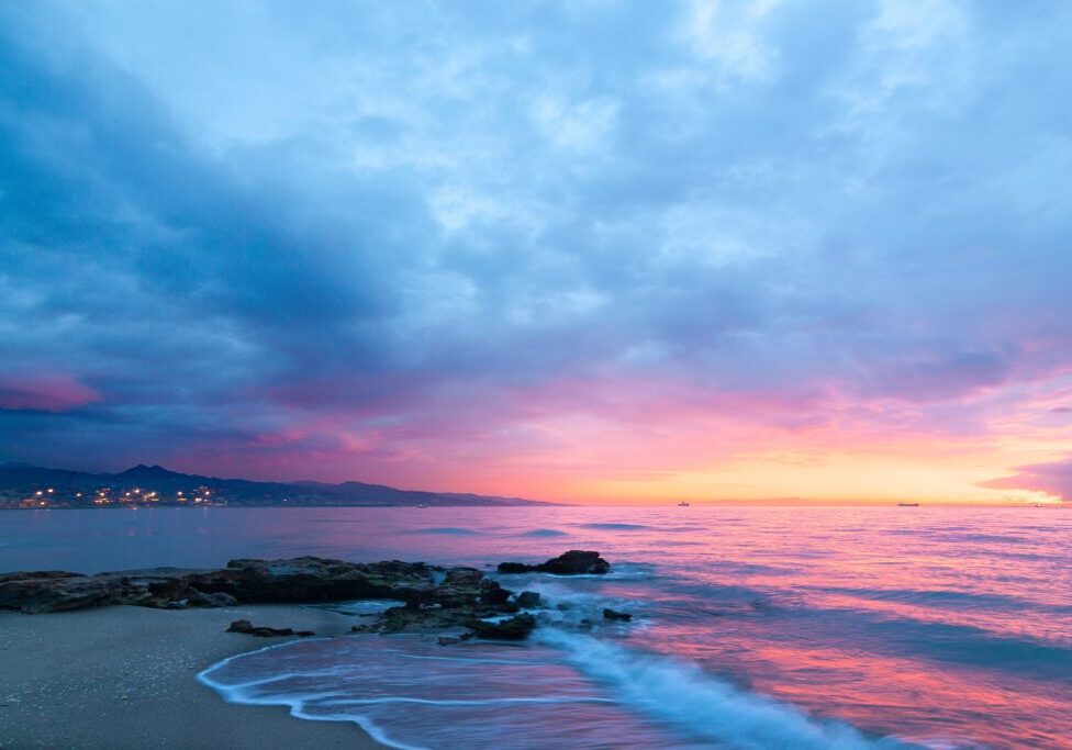 Sunset at a beach